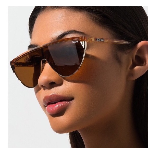 NWT Quay Australia Goldie shield 80’s orange/tort - Picture 2 of 7